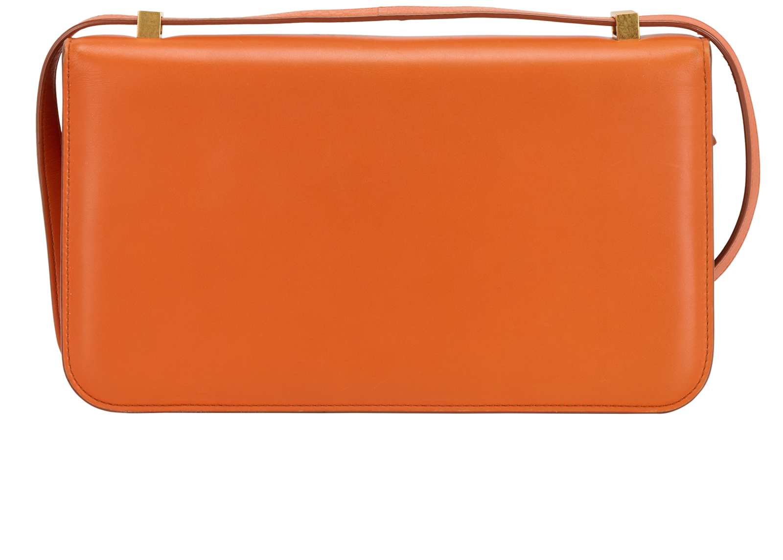 Small Classic Ronde Shoulder Bag, &pound;350, Handbags, Orange, Leather, Back view